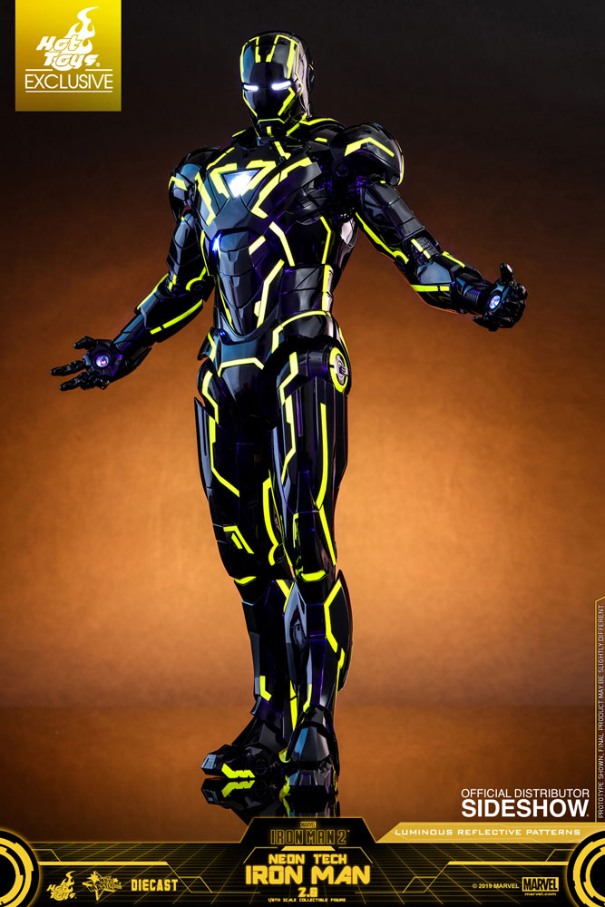 hot toys iron man neon