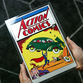 Action Comics #1 35g Pure Silver Foil | Sideshow Collectibles