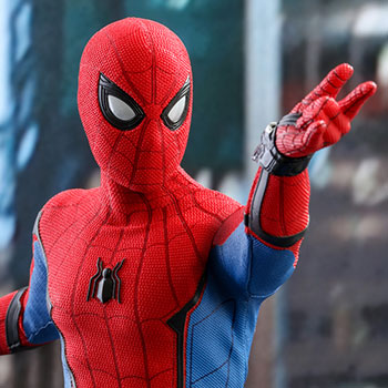 Spider-Man (Battling Version) Movie Promo Edition Sixth Scale Collectible  Figure by Hot Toys