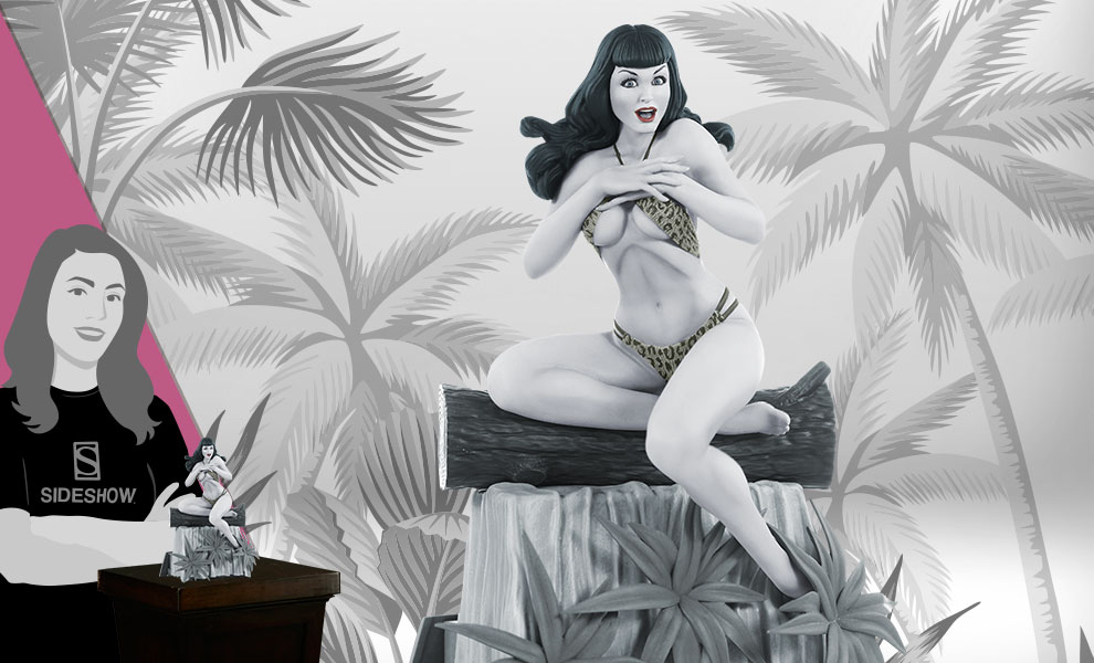 Bettie Page (Black and White Edition) Statue | Sideshow Collectibles