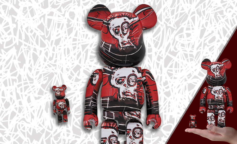 BE@RBRICK JEAN-MICHEL BASQUIAT 100％&400％