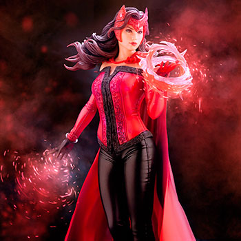 KOTOBUKIYA ARTFX+ MARVEL UNIVERSE Scarlet Witch 1/10 PVC Figure, Figures &  Plastic Kits