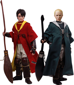 Harry Potter and Draco Malfoy 2.0 Quidditch Twin Pack Sixth Scale