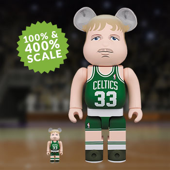 Be@rbrick Larry Bird (Boston Celtics) 100% and 400% Collectible