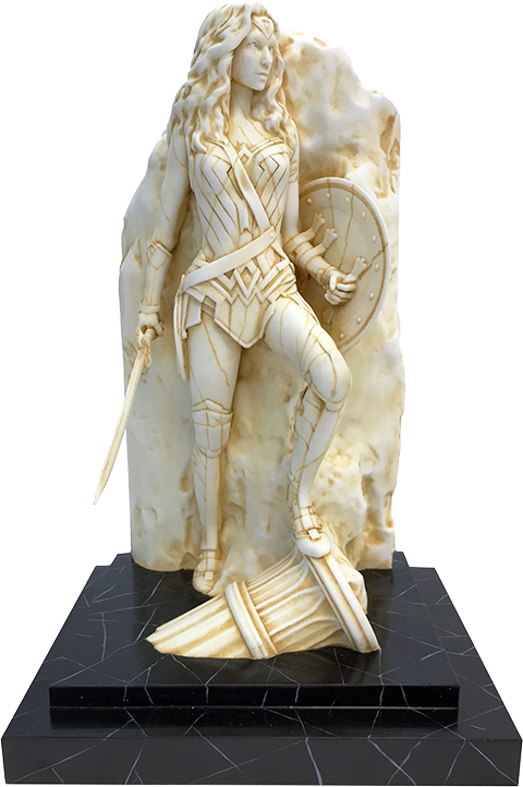 wonder woman marble statue