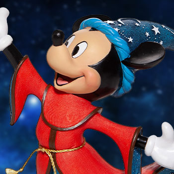 Enesco Disney Traditions Sorcerer Mickey Story Book Statue - collectorzown