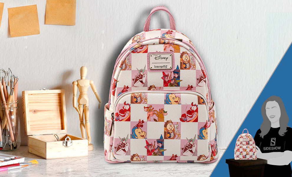 Loungefly Disney Rose Checker Mini Backpack