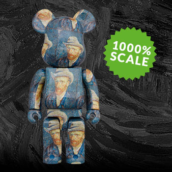 Medicom Toy BEARBRICK Van Gogh Museum Self Portrait With Grey Felt Hat 1000%  Available For Immediate Sale At Sotheby's