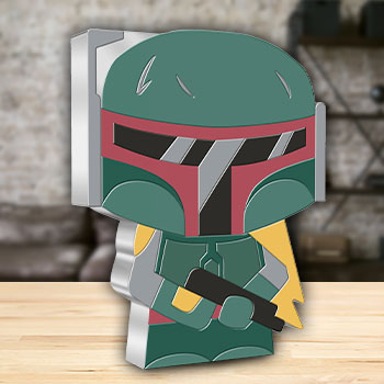 Boba Fett 1oz Silver Coin by New Zealand Mint | Sideshow Collectibles