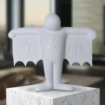 Keith Haring Flying Devil (White Version) Statue by Medicom Toy ...