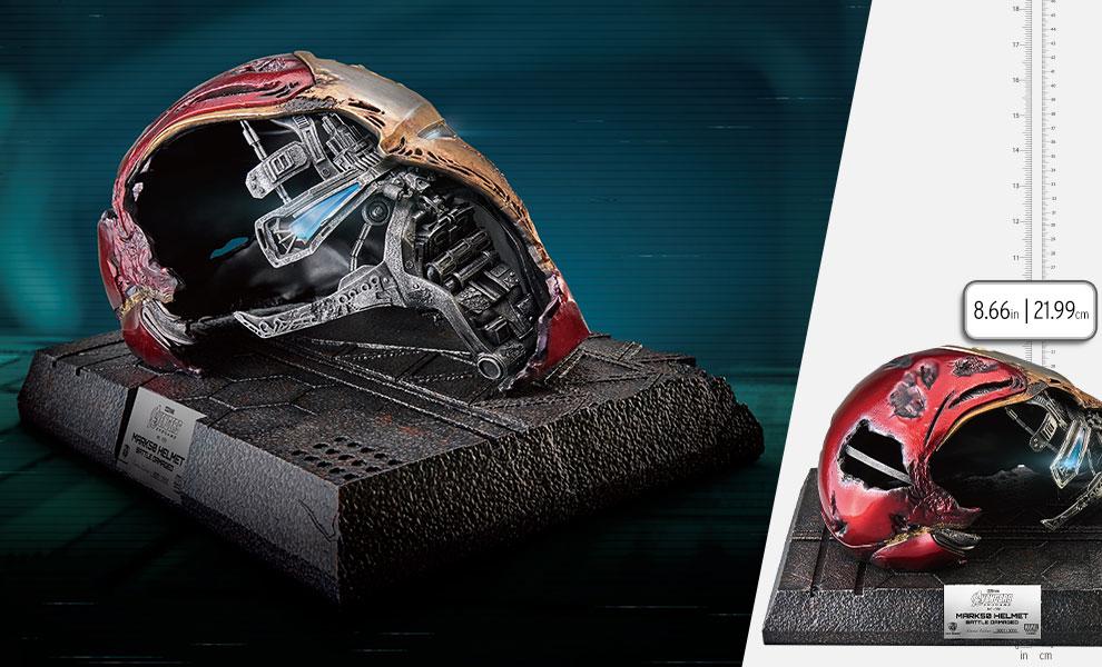 Iron Man Mark 50 Battle Damaged Helmet Statue by Beast Kingdom