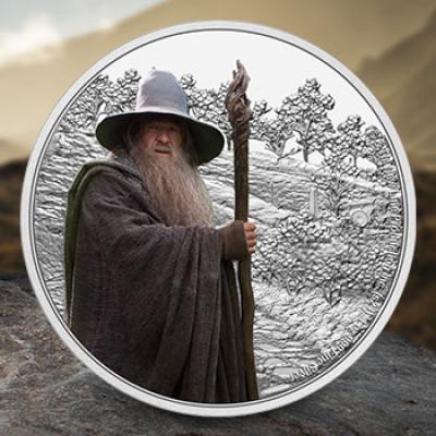 Gandalf the Grey 1oz Silver Coin (The Lord of the Rings) Silver Collectible by New Zealand Mint