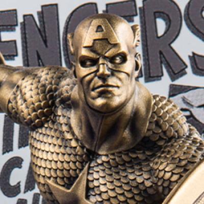 Captain America The Avengers #4 Gilt Collectible (Royal Selangor)