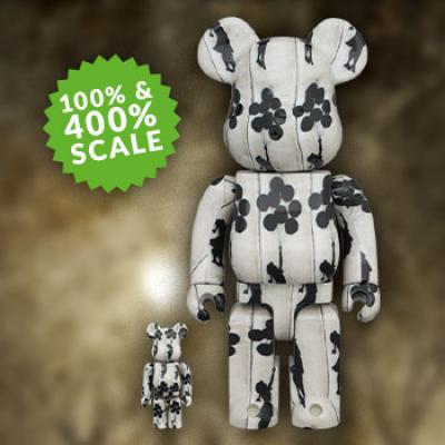 Be@rbrick Flying Balloons Girl 100% & 400% (Brandalised) Collectible Set by Medicom Toy