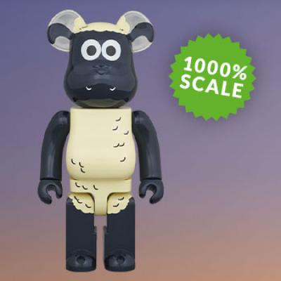 Be@rbrick Shaun the Sheep 1000% (Wallace and Gromit) Collectible Figure by Medicom Toy