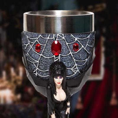 Elvira Goblet (Elvira) Collectible Drinkware by Enesco, LLC