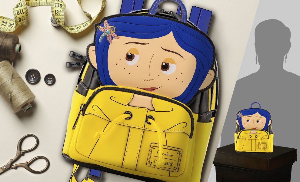 Coraline Raincoat Cosplay Mini Backpack | Sideshow Collectibles