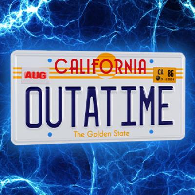 Back to the Future OUTATIME License Plate (Back to the Future) Replica by Doctor Collector