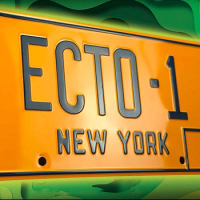Ghostbusters ECTO-1 License Plate (Ghostbusters) Replica by Doctor Collector