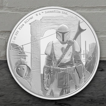 The Mandalorian™ Classic 1oz Silver Coin by New Zealand Mint