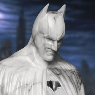 The Dark Knight Memorial (White Faux Marble Texture Edition) (DC Comics) Statue by Beast Kingdom