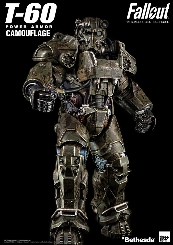 T 60 Camouflage Power Armor Sixth Scale Figure Sideshow Collectibles