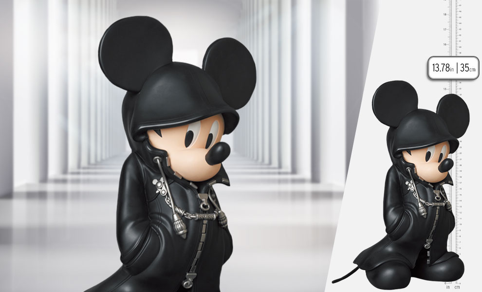 Medicom Disney Kingdom Hearts King Mickey Statue (black)