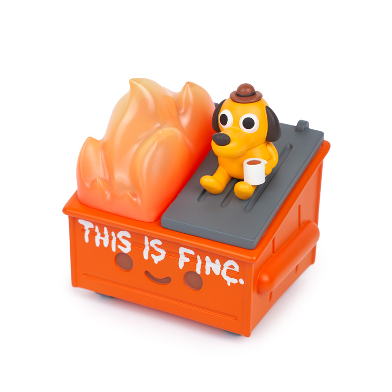 dumpster fire pop vinyl