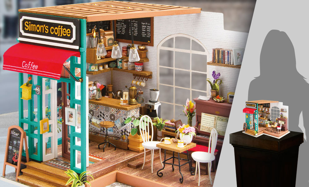 DIY Miniature House kits - Simon's Coffee kit