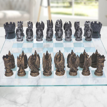 Kingdom of the Dragon Chess Set by Nemesis Now | Sideshow Collectibles