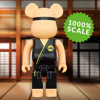 1000% Bearbrick Miyagi-do Karate [Cobra Kai] Black