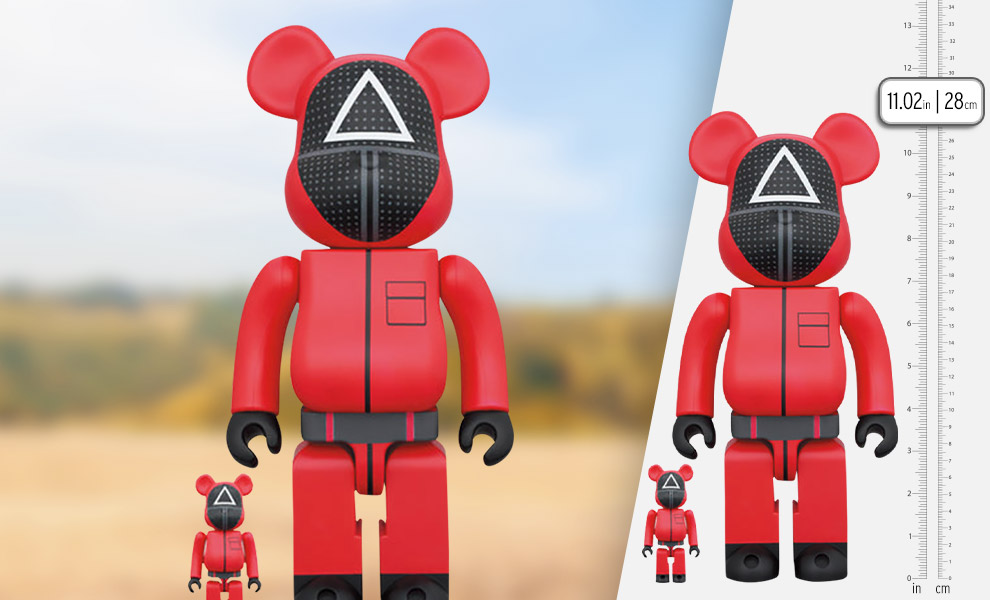 Bearbrick x Squid Game Guard (Circle) 100% & 400% Set