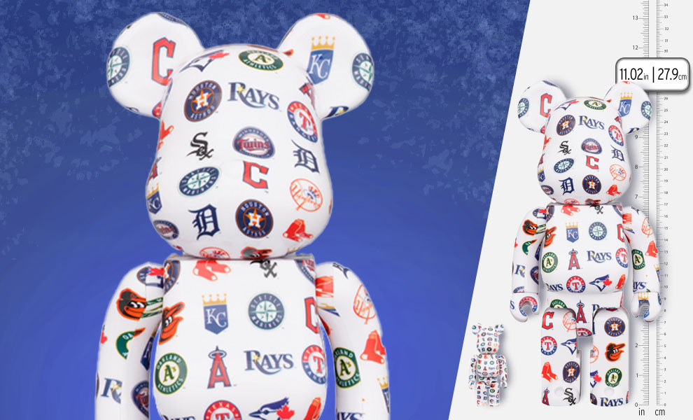 Be@rbrick MLB American League 100% and 400% Set by Medicom Toys 