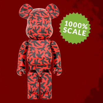 MEDICOM BEARBRICK 1000% ALFRED HITCHCOCK THE BIRDS Black/Red