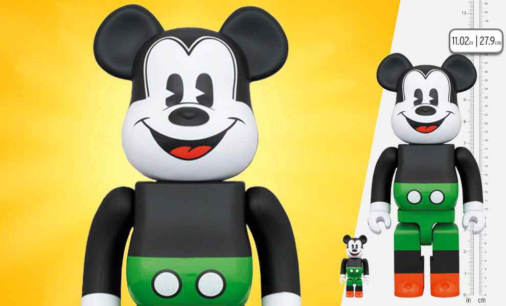 Be@rbrick Mickey Mouse 1930's Poster 100% u0026 400% Collectible Set | Sideshow  Collectibles