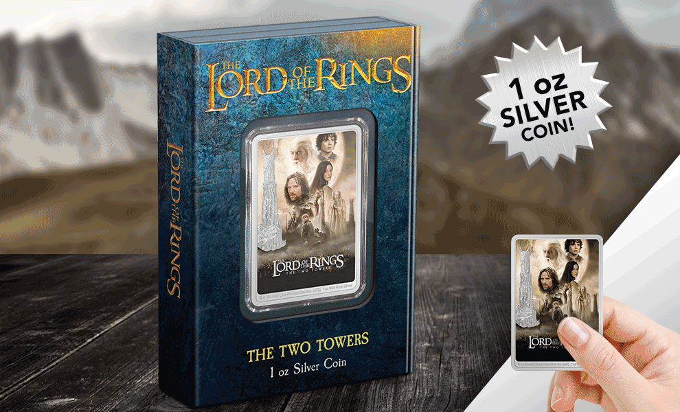The Two Towers 1oz Silver Coin - THE LORD OF THE RINGS™