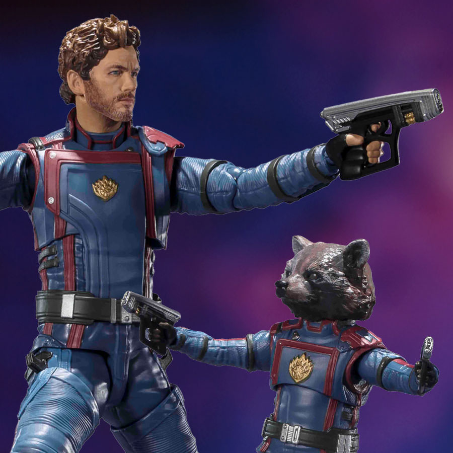 Star-Lord & Rocket Raccoon Collectible Set by Tamashii Nations