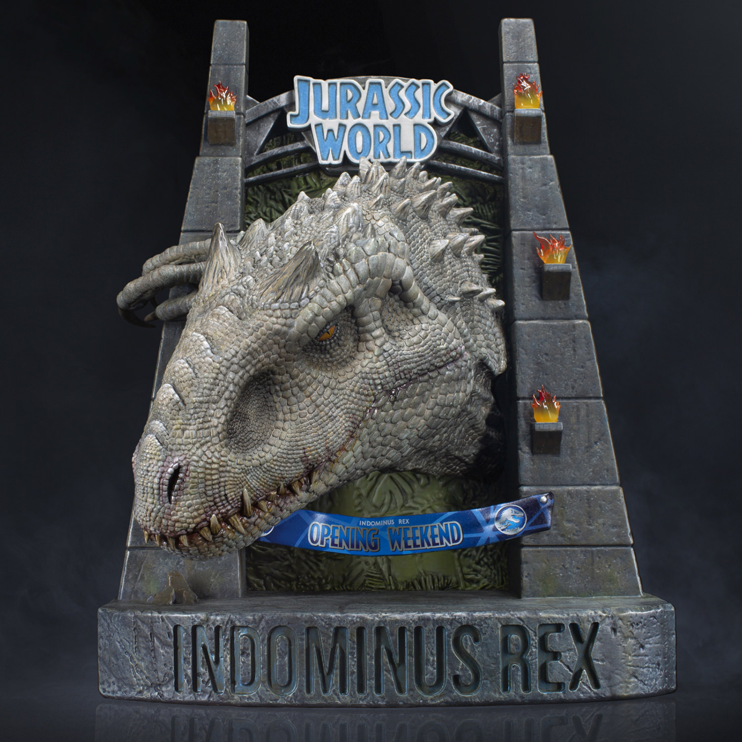 <b>Jurassic</b> World Indominus Rex Bust - Prototype Shown View 1. Sideshow Offici...