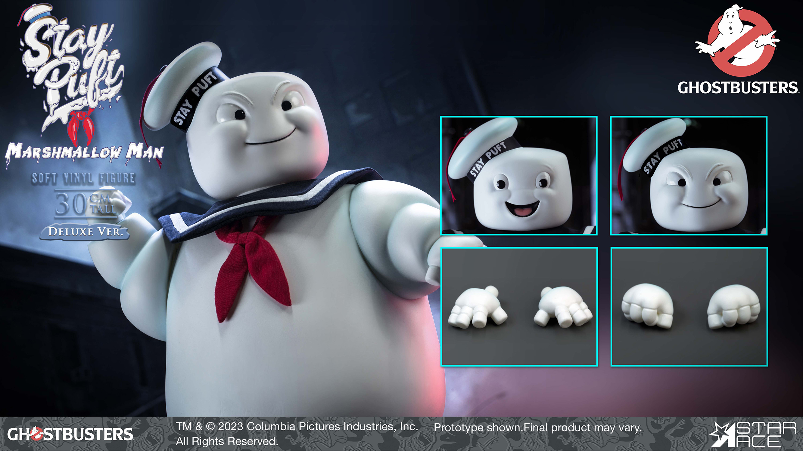 Ghostbusters Stay Puft Marshmallow Man Deluxe Statues (Prototype Shown) Vie...