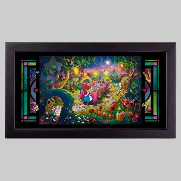 Mad Hatter's Tea Party Stained Glass by Art Brand Studios